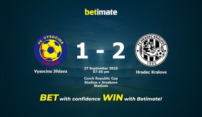 Vysocina Jihlava vs Hradec Kralove پیش بینی، شانس و نکات شرط بندی 2023/09/27