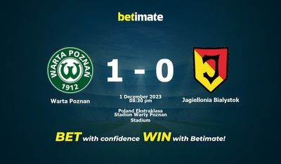 Warta Poznan vs Jagiellonia Bialystok پیش بینی، شانس و نکات شرط بندی 12/01/2023