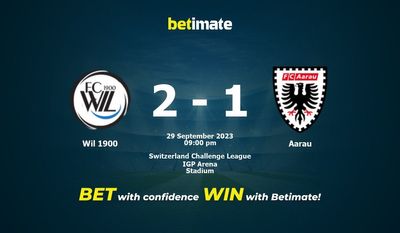Wil 1900 vs Aarau Prediction، شانس و نکات شرط بندی 2023/09/29