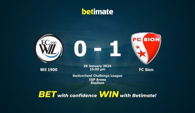 پیش بینی، شانس و نکات شرط بندی Wil 1900 vs FC Sion 2024/01/26