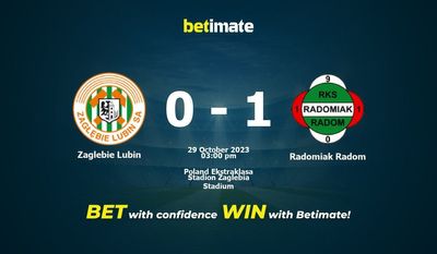 Zaglebie Lubin vs Radomiak Radom پیش بینی، شانس و نکات شرط بندی 2023/10/29