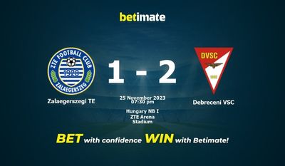 Zalaegerszegi TE vs Debreceni VSC پیش بینی، شانس و نکات شرط بندی 2023/11/25