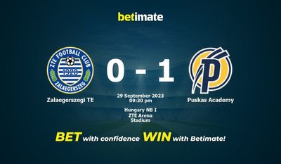 Zalaegerszegi TE vs Puskas Academy پیش بینی، شانس و نکات شرط بندی 2023/09/29