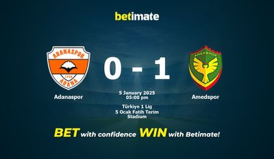 Adanaspor vs Amedspor Pronostici, Quote e Consigli per le Scommesse 01/05/2025