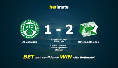 Pronostici, quote e consigli di scommessa AE Zakakiou vs Othellos Athienou 09/02/2024