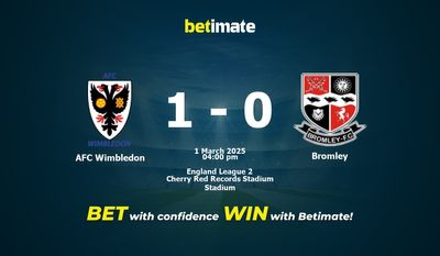 Pronostici, quote e suggerimenti per le scommesse AFC Wimbledon vs Bromley 03/01/2025
