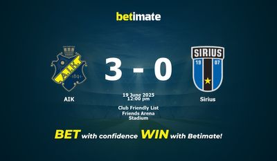 Pronostico, quote e consigli per le scommesse AIK vs Sirius 19/06/2025