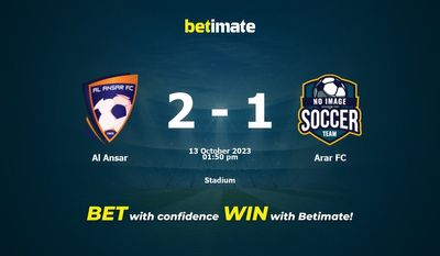 Pronostici, quote e suggerimenti di scommesse Al Ansar vs Arar FC 13/10/2023