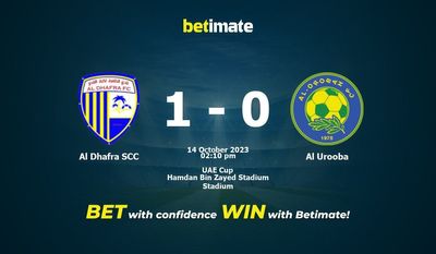 Al Dhafra SCC vs Al Urooba Pronostici, quote e consigli di scommessa 14/10/2023