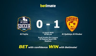 Al Fayha vs Al Qadisiya Al Khubar Pronostici, quote e consigli di scommessa 12/04/2025