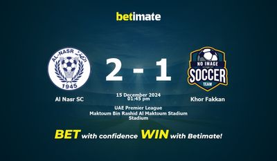 Pronostici, quote e consigli di scommessa contro Al Nasr SC vs Khor Fakkan 15/12/2024