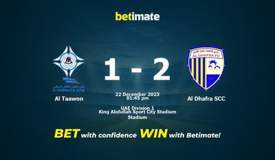 Pronostici, quote e consigli di scommessa contro Al Taawon vs Al Dhafra SCC 22/12/2023