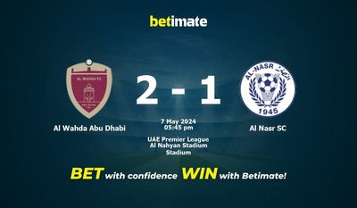 Pronostici, quote e consigli di scommessa Al Wahda Abu Dhabi vs Al Nasr SC 07/05/2024