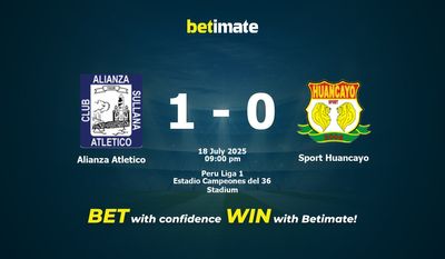 Pronostico, quote e consigli per le scommesse Alianza Atletico vs Sport Huancayo 18/07/2025