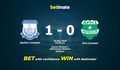 Pronostico, quote e consigli per le scommesse Apollon Limassol vs Aris Limassol 18/05/2025
