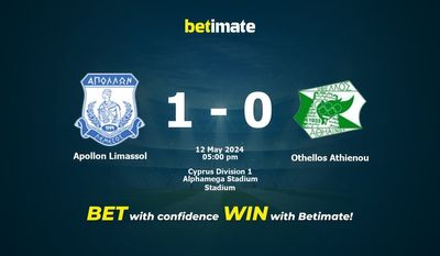 Apollon Limassol vs Othellos Athienou Pronostici, quote e consigli di scommessa 12/05/2024