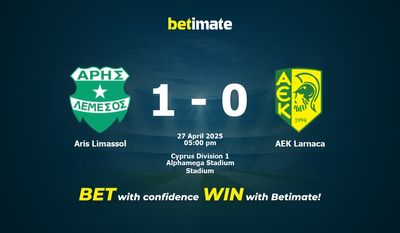 Pronostico, quote e consigli per le scommesse Aris Limassol vs AEK Larnaca 27/04/2025