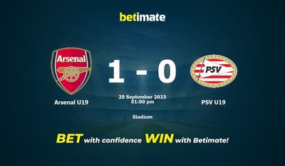 Pronostici, quote e pronostici su Arsenal U19 vs PSV U19 20/09/2023