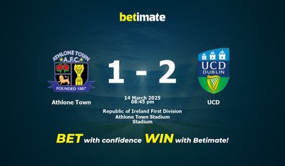 Pronostici, quote e suggerimenti per le scommesse Athlone Town vs UCD 14/03/2025