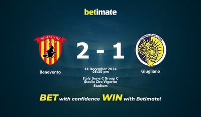 Pronostici, quote e consigli di scommessa Benevento vs Giugliano 14/12/2024