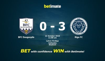 Pronostici, quote e consigli di scommessa BFC Daugavpils vs Riga FC 21/10/2023