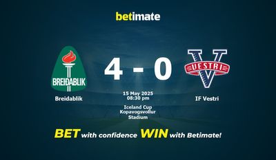 Breidablik vs IF Vestri: pronostici, quote e consigli per le scommesse del 15/05/2025