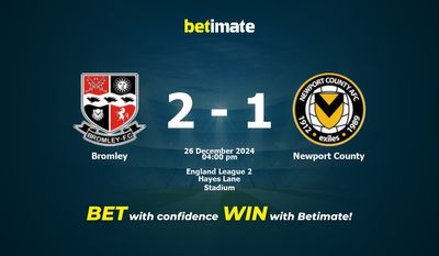 Pronostici, quote e suggerimenti per le scommesse Bromley vs Newport County 26/12/2024