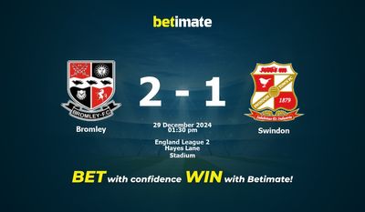 Pronostici, quote e suggerimenti per le scommesse Bromley vs Swindon 29/12/2024