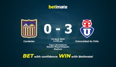 Carabobo vs Universidad de Chile Pronostici, quote e consigli di scommessa 22/04/2025