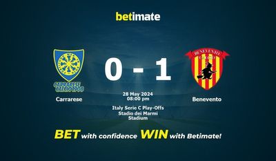 Carrarese vs Benevento Pronostici, quote e pronostici di scommesse 28/05/2024