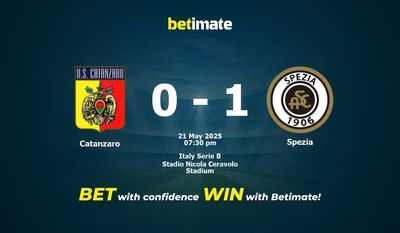 Pronostico, quote e consigli di scommessa Catanzaro vs Spezia 21/05/2025