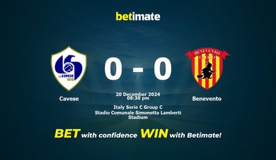 Pronostici, quote e consigli per le scommesse Cavese vs Benevento 20/12/2024