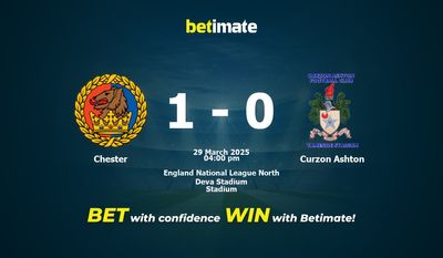 Chester vs Curzon Ashton Pronostici, quote e consigli sulle scommesse 29/03/2025