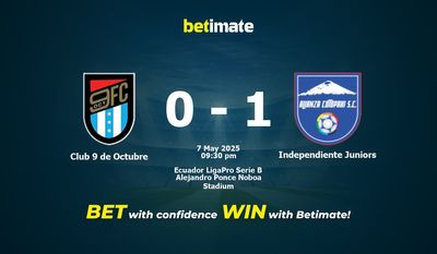 Club 9 de Octubre vs Independiente Juniors Pronostici, quote e consigli di scommessa 07/05/2025