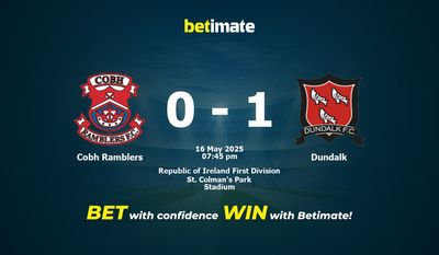 Pronostici, quote e consigli per le scommesse Cobh Ramblers vs Dundalk 16/05/2025