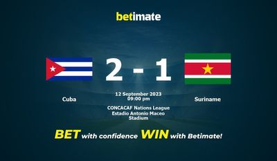 Pronostici, quote e consigli di scommessa su Cuba vs Suriname 12/09/2023