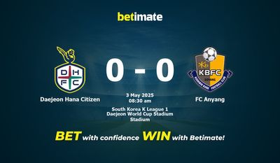 Pronostici, quote e consigli per le scommesse tra Daejeon Hana Citizen e FC Anyang del 05/03/2025