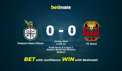 Pronostici, quote e consigli per le scommesse tra Daejeon Hana Citizen e FC Seoul del 05/10/2025