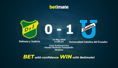 Defensa y Justicia vs Universidad Catolica del Ecuador Pronostici, quote e consigli di scommessa 14/05/2025