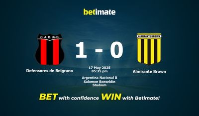 Defensores de Belgrano vs Almirante Brown Pronostici, quote e consigli di scommessa 17/05/2025
