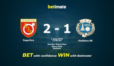 Pronostici, quote e suggerimenti di scommesse Degerfors vs Utsiktens BK 01/06/2024