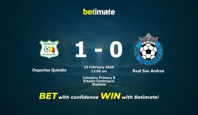 Deportes Quindio vs Real San Andres Pronostici, quote e consigli di scommessa 22/02/2024