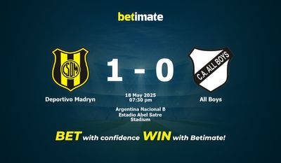 Pronostico, quote e consigli per le scommesse Deportivo Madryn vs All Boys 18/05/2025