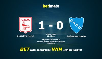 Deportivo Moron vs Defensores Unidos Pronostici, quote e consigli di scommessa 03/05/2025