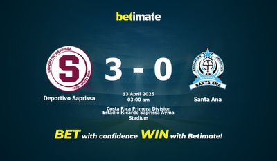 Deportivo Saprissa vs Santa Ana Pronostici, quote e consigli di scommessa 13/04/2025