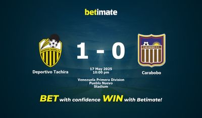 Pronostici, quote e consigli di scommessa Deportivo Tachira vs Carabobo 17/05/2025
