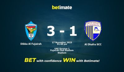 Dibba Al Fujairah vs Al Dhafra SCC Pronostici, quote e consigli di scommessa 17/11/2023