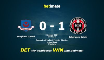 Drogheda United vs Bohemians Dublin Pronostici, quote e consigli di scommessa 02/08/2024