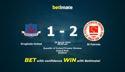 Pronostici, quote e consigli di scommessa Drogheda United vs St Patricks 29/03/2024