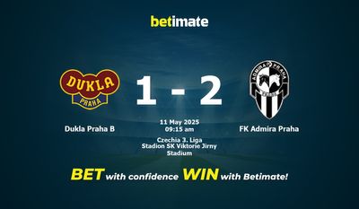 Dukla Praha B vs FK Admira Praha Pronostici, quote e consigli di scommessa 11/05/2025